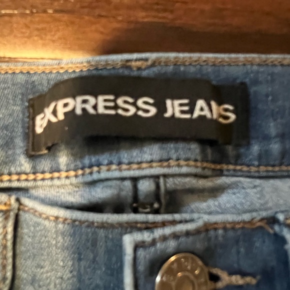 Express denim leggings size 0R high rise - Picture 4 of 6